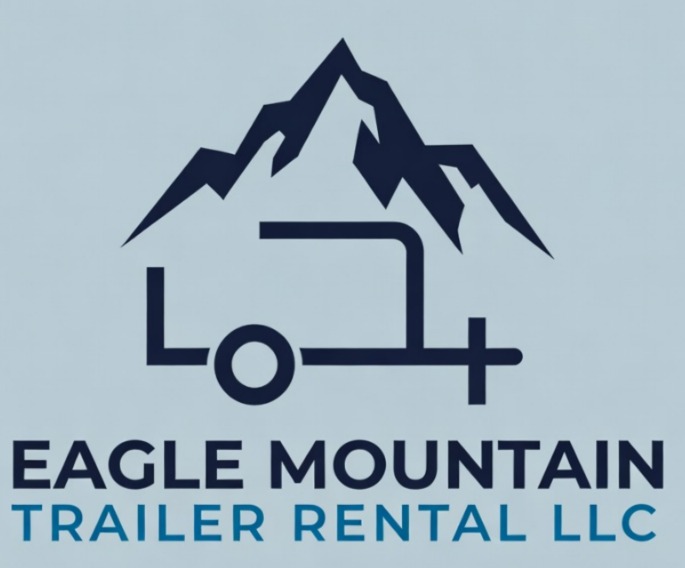 Eagle Mountain Trailer Rentals LLC - Mountain and Trailer Logo - Premium Trailer Rentals in Utah